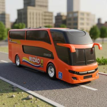 Imagem de Brinquedo Educativo Ônibus Grande Infantil Menino Carrinho Transporte 