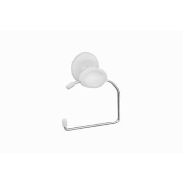 Imagem de Papeleira Plastica Astra Com Ventosa Cristal Av/Pap Branca