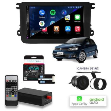 Imagem de Kit Central MP10 CarPlay Android Auto Gol G7 Interface e Tv - First Op