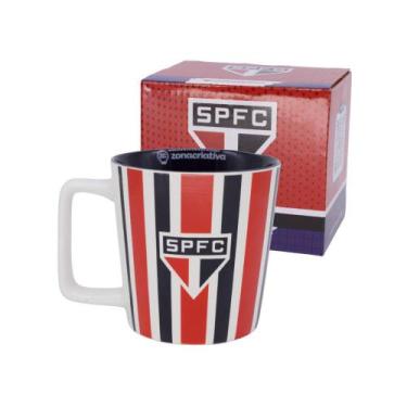 Imagem de Caneca São Paulo Futebol Torcida Tricolor Zona Criativa Buck 400ml Xic