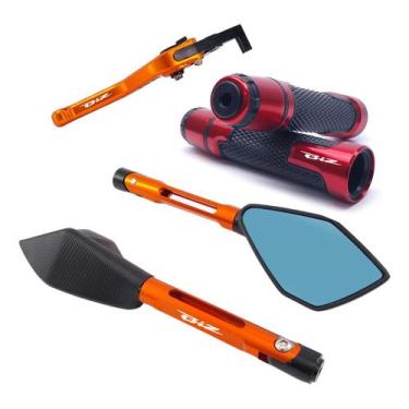 Imagem de Kit Manete Manopla Retrovisor Biz 125 Disco Gravado A Laser. - Special
