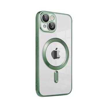 Imagem de Capa Magnética Transparente De Luxo Para Apple Magsafe Compatível Com 