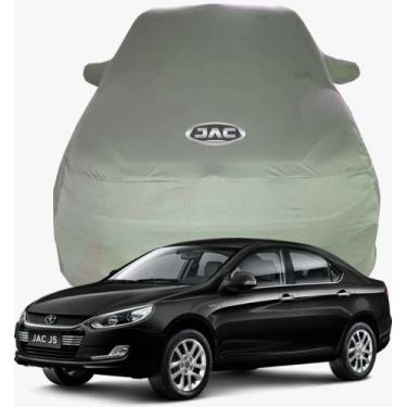 Imagem de Capa de Carro Jac J5 Tecido  Lycra Premium - Cadilhe Capas, Cinza Chum