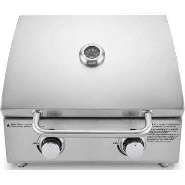 Imagem de Churrasqueira A Gas Americana De Bancada Inox 2 Queimadores