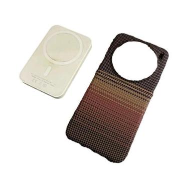 Imagem de Capa De Telefone Ultra Fina Magnética À Prova De Choque Em Fibra De Ca