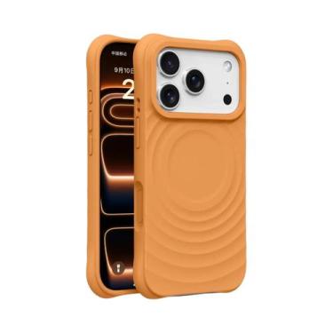 Imagem de Capa De Carregamento Sem Fio Magsafe Para iPhone, Silicone Com Efeito 