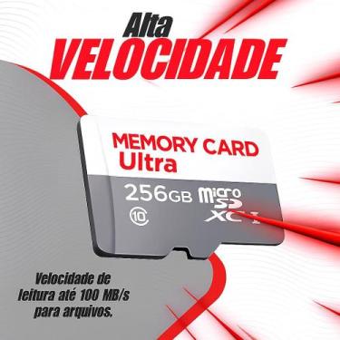 Imagem de Cartão De Memória para Celular MicroSD Classe 10 128GB 256GB 512GB 1TB