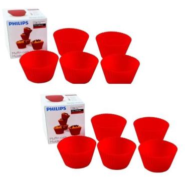 Imagem de Forma Para Cupcake Muffin Airfryer Multicooker Philips Walita 10 Unida