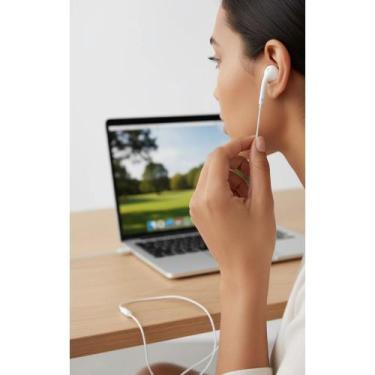 Imagem de Fone Ouvido Intra-Auricular Branco c/ Conector Lightning - Congratulat