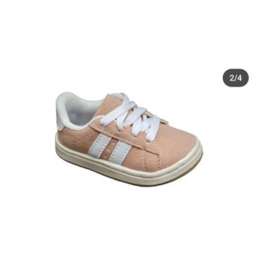 Imagem de Tênis Baby e Infantil Masculino e Feminino Pees Kids 100, Rosa, 34