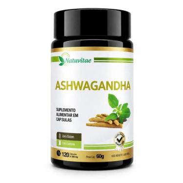 Imagem de Ashwagandha 120 Cápsulas 500mg Natuvitae