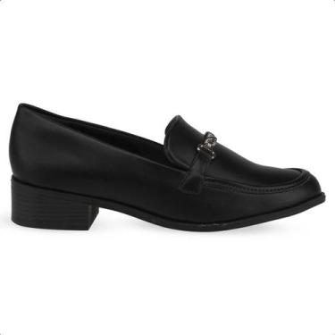 Imagem de Sapato Loafer Ramarim Social  Mocassim Trabalho 24-16101, Preto napa, 