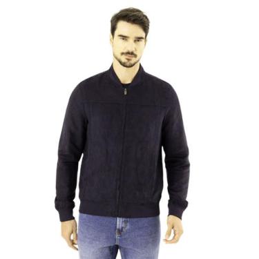Imagem de Jaqueta bomber hangar 33 em suede -, M, Azul