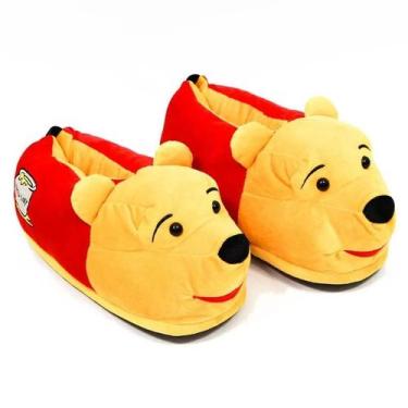Imagem de Pantufas De Personagens Animados 3D - Zonacriativa, POOH, 33/35