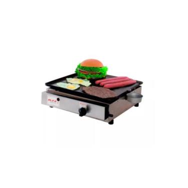Imagem de Chapa Para Lanche A Gás 30x30 Inox Profissional - Ipe Cozinhas