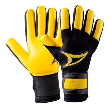 Imagem de Luva De Goleiro Three Stars Touch Neoprene Profissional, Touchamarela,