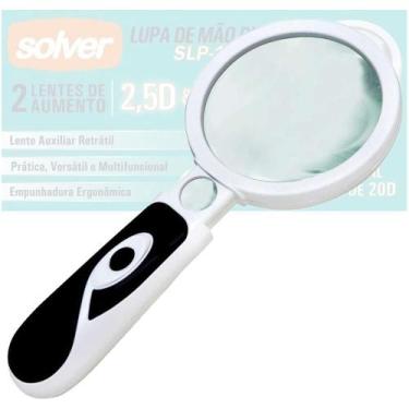 Imagem de Lupa de Mão 90mm LED Dupla Solver - SLP 185