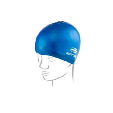 Imagem de Touca De Silicone Para Natação Mormaii Unissex Cor:AzulTamanho:Único, 