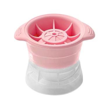 Imagem de Forma De Gelo Esférico Para Bebidas Sucos, Drinks, Whisky - SAZ, Rosa