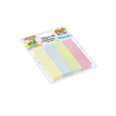 Imagem de Bloco Adesivo BRW Smart Notes Tons Pastel 19x76mm 04 Blocos 100Fls