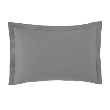 Imagem de Fronha Avulsa Toque Acetinado 50x70cm Preto Limo Altenburg