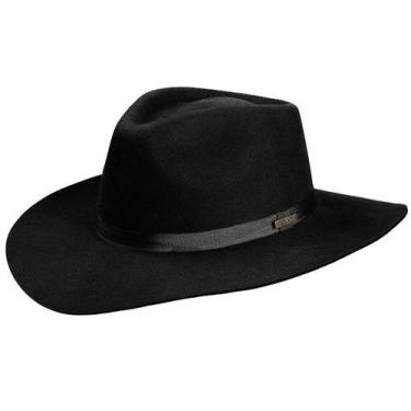 Imagem de Chapéu Social Feltro Extra Macio Aba 8.0 - Marcatto, Preto, G