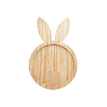 Imagem de Petisqueira de Madeira Coelho Easter Pinus Wolff - Rojemac