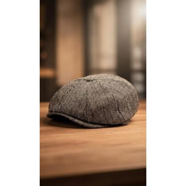 Imagem de Boina Masculina de Lã Estilo Inglesa Cinza Tamanho Unico - Congratulat