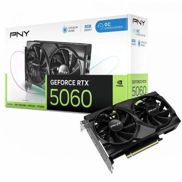 Imagem de Placa de Vídeo PNY NVIDIA GeForce RTX 5060 Dual OC, 8GB, GDDR7, DLSS, 