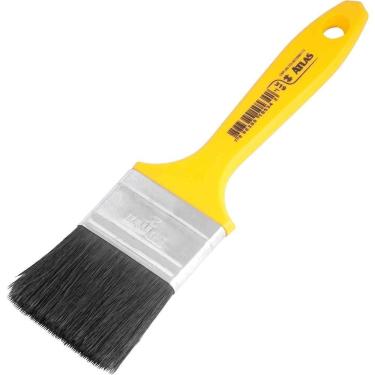 Imagem de Pincel para Pintura 319-5 Cerdas Pelo Natural de Porco Acabamentos Finos Recortes Precisos Preta Atlas 50mm