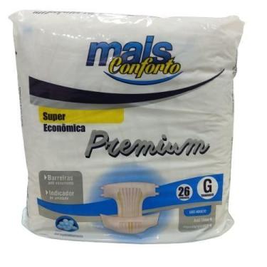 Imagem de Fralda Geriátrica Mais Conforto Premium Eco G com 26