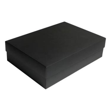 Imagem de Caixa De Presente 35x24x10 Preta Premium Gift Box Organizador - Dia do