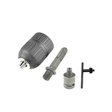 Imagem de CHANCS Mandril de broca 1/2-20UNF 2,0 mm-13 mm sem chave com soquete de 1/2" Adaptador fêmea quadrado adaptador de furadeira de haste quadrada para furadeira de impacto