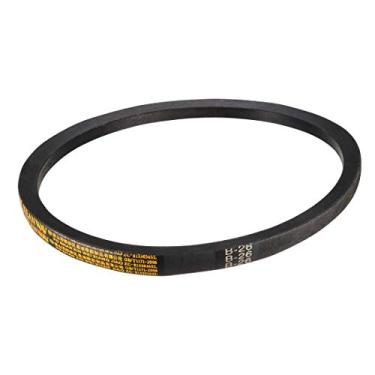 Imagem de uxcell B26 Drive V-Belt Circunferência 26 polegadas Industrial Power Rubber Transmission Belt