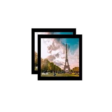 Imagem de KIT 2 Porta Retrato 35x35 Moldura Preta