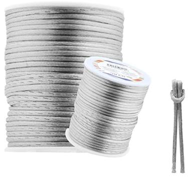 Imagem de Cordão de Cetim, NYBC, Rabo De Rato, Prata, 2 mm, Rolo de 50 Metros