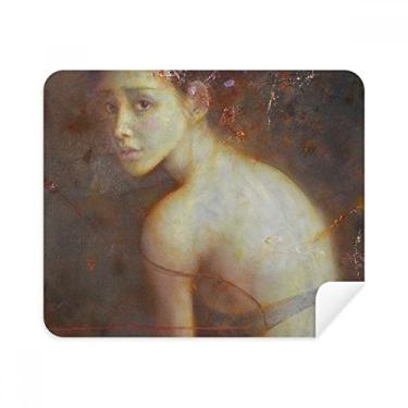 Imagem de Glance Back XJJ Pano de limpeza de pintura a óleo Limpador de tela 2 peças Tecido de camurça