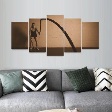 Imagem de Quadro Mosaico Para Academia Gym Vida Saudável