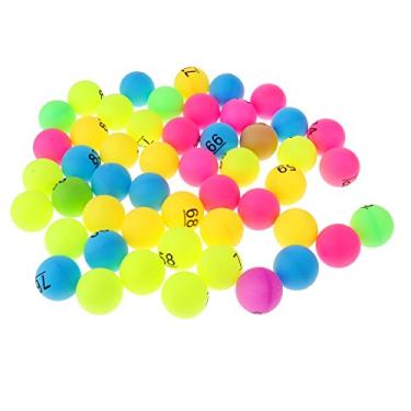 Imagem de Simhoa Bola de tênis de mesa de cor mista 50 pçs, bola de cerveja estampada com número - número 51-100