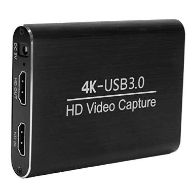 Imagem de Cartão de aquisição de vídeo HD, cartão de aquisição de vídeo HD portátil USB3.0HDMI para gravador OBS 4K 60Hz 1080P para computador laptop