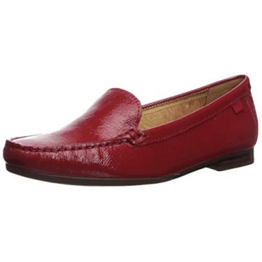 Imagem de MARC JOSEPH NEW YORK Mocassim feminino de couro feito no Brasil Warren Street, Patente vermelha, 5