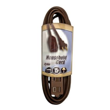 Imagem de Coleman Cable 09404 16/2 SPT-2 3 saídas cabo de extensão de cubo com capa de segurança, marrom, 35 metros