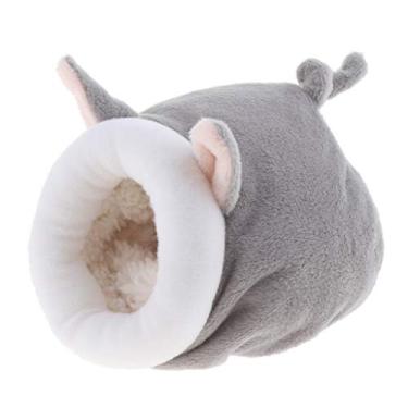 Imagem de Fenteer Inverno quente coelho porquinho-da-índia hamster animais pequenos, cinza