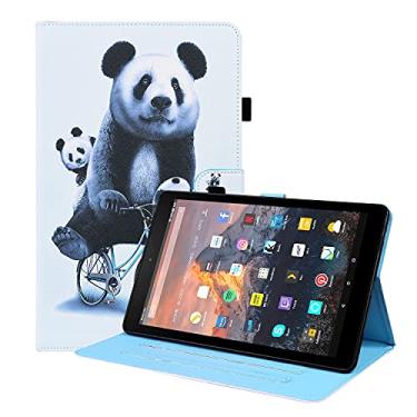 Imagem de For Amazon Fire HD 8 2015/2016 / 2017/2018 Animal Pattern Horizontal Flip Leather Case with Holder & Card Slots & Photo Frame & Sleep/Wake-up Function