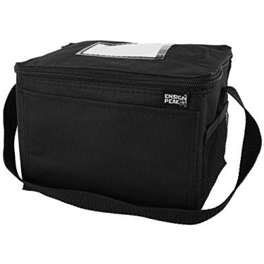 Imagem de Bolsa térmica para refrigeração de almoço, preta
