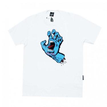 Imagem de Camiseta Santa Cruz Screaming Hand Front Masculina Branco