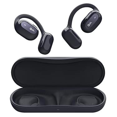 Imagem de Oladance Fones de ouvido estéreo abertos sem fio Bluetooth para iPhone e Android, fones de ouvido esportivos impermeáveis até 16 horas de reprodução com drivers dinâmicos duplos de 16,5 mm azul interestelar