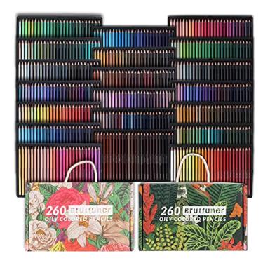Imagem de JJMARY Caneta 520 Color Mark Caneta, 180 cores solúvel em água, lápis de cor, lápis de cor grafite, giz de cera, adequado para pintura, presentes, etc.