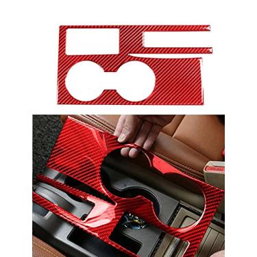 Imagem de JEZOE Adesivos decorativos de fibra de carbono vermelho para carro acessórios para interiores de carro, para honda crv 2007 2008 2009 2010 2011 estilo de carro