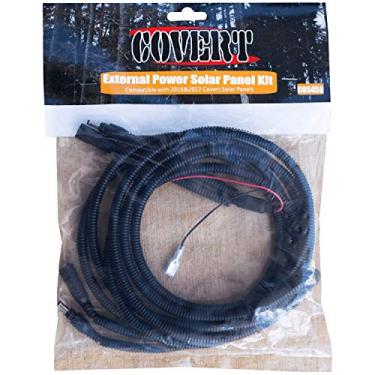 Imagem de Covert Scouting Cameras Kit de painel solar de alimentação externa 5458 e câmera extensora de cabo, preto, tamanho único